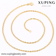 41804 Xuping simple latest design gold women chain necklace